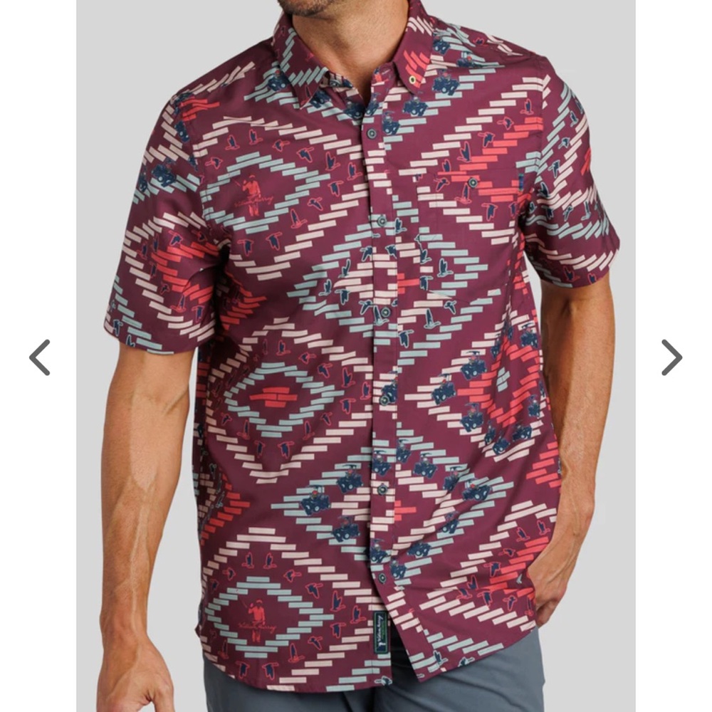 William Murray Men’s Fall Into Formation Golf Polo Size M